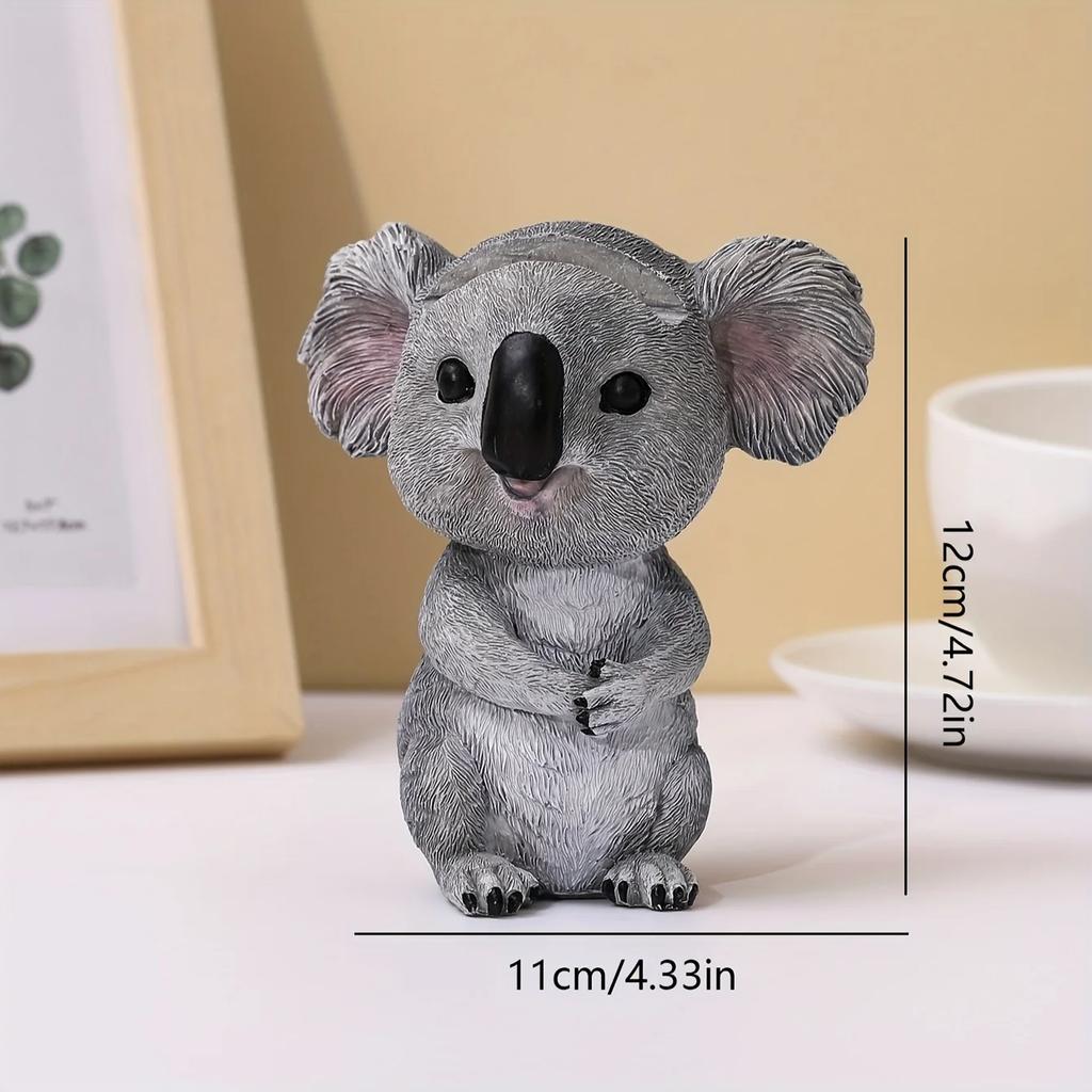 Koala Ornament, Glasses Holder, For Bookshelf Home Living Room Office Cafe Decor, Winter Christmas New Year Decor