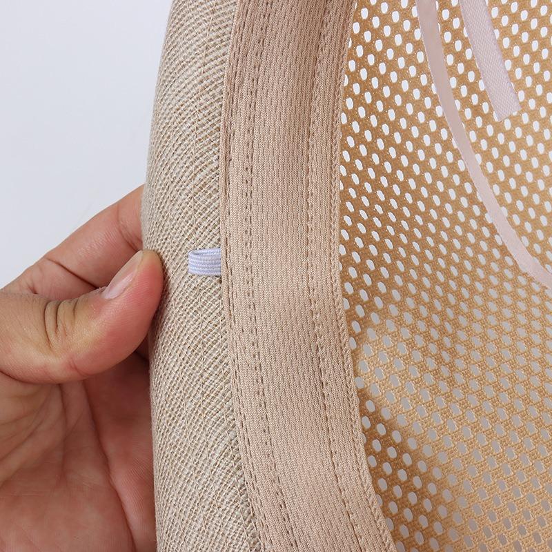 Outdoor beach top hat middle-aged men's hat sun hat summer mesh middle-aged and elderly leisure hat