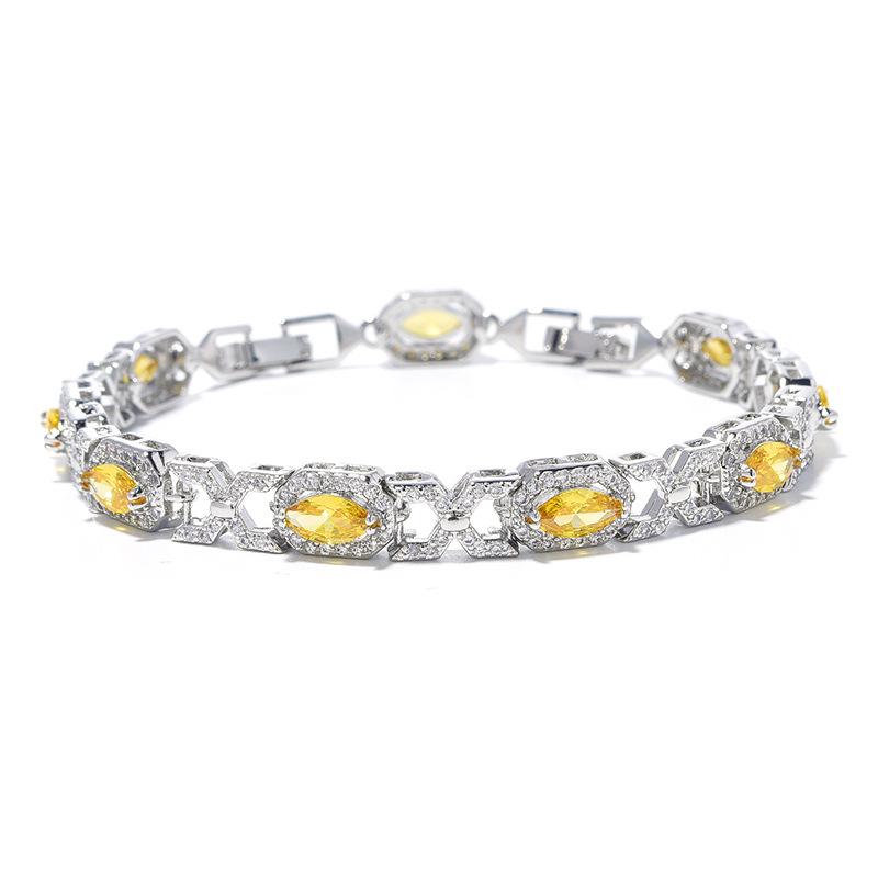 Europe and The United States Explosions Colorful Bracelets Handmade Inlaid Zircon Bracelets Girls Advanced Sense of Jewelry.