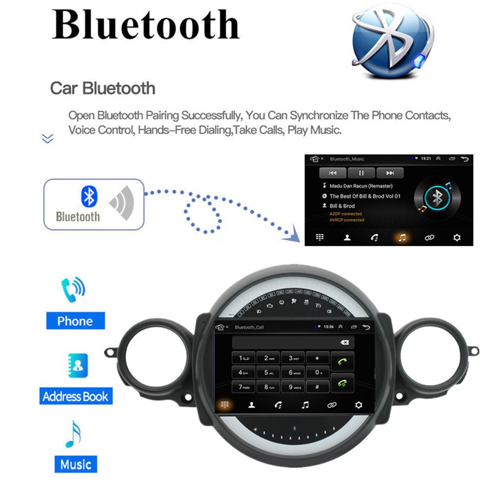 9'' w/Carplay Android Car Stereo Radio GPS For BMW Mini Cooper R56 R60 2007-2013