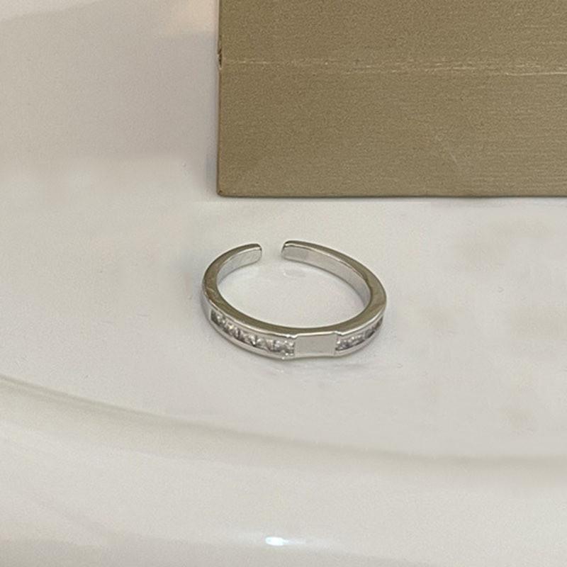 And Stylish Modern Geometric Copper Ring With Beautiful Split Crown Design Women For