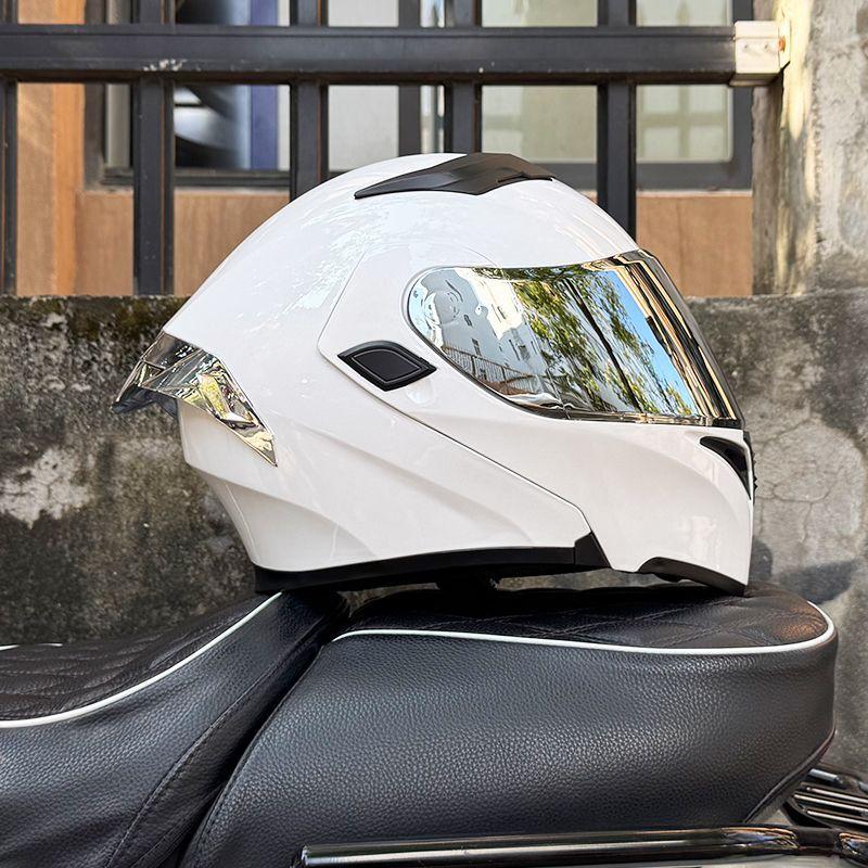 Motorcycle Helmets Men's and Women's Uncovered Helmets Winter Locomotive Helmets Four Seasons Bluetooth Riding