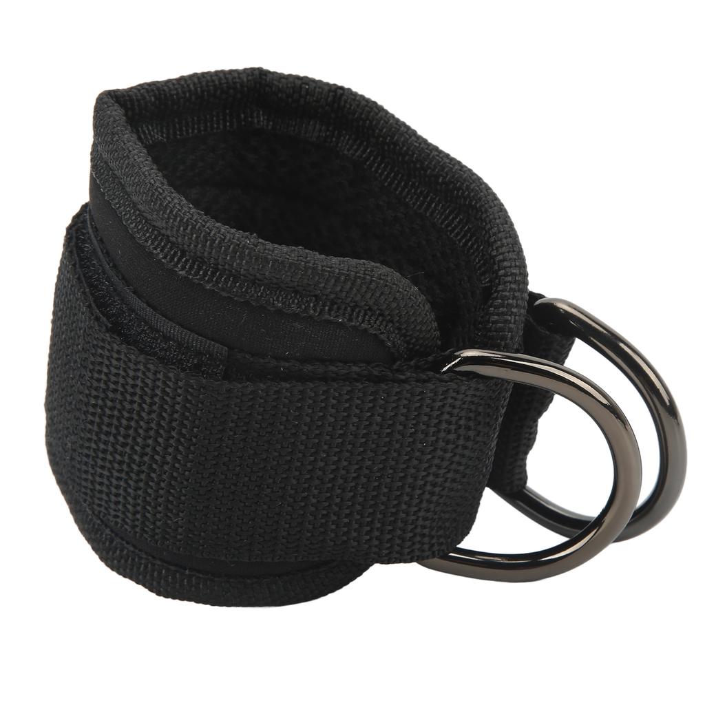 Fitness Ankle Buckle Leg Strength Trainer with Double D Rings and Rubber Straps for Men and Women