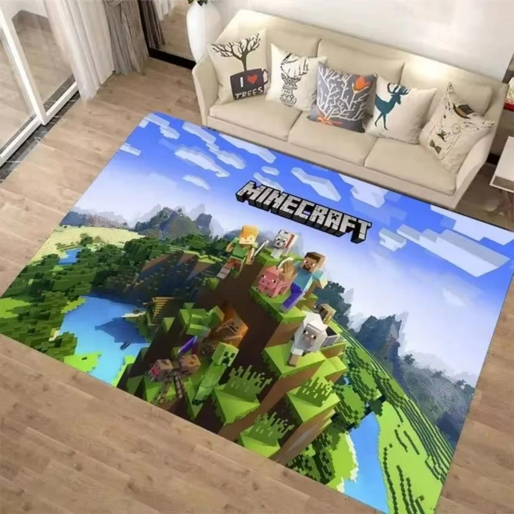 

Стильний 3D M-C Піксель Арт Килим Вітальня Спальня Килим Легко Чистити Килимок Міцний Зручний для Дивана Крісла Домашній Декор 120*160cm
