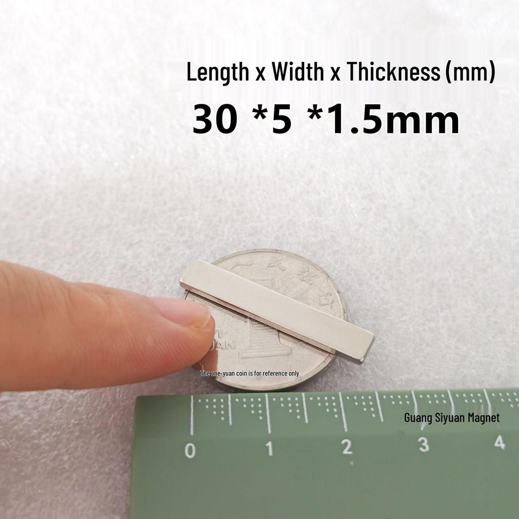 N52 Super Strong Neodymium Iron Boron Magnet, Rectangular 25x30x100mm, Permanent Magnetic Steel Sheet.
