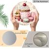 2D Flat Aluminum 7.87 Inch X 7.87 Inch Cake and Macaron Style Wall Decoration. Suitable for Living Rooms, Kitchens, Bars, Cafes, Clubs, Porches