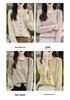 Women's Solid Color Knit Cardigan - Loose Korean Style, Round Neck, Rolled Hem, Casual Outerwear