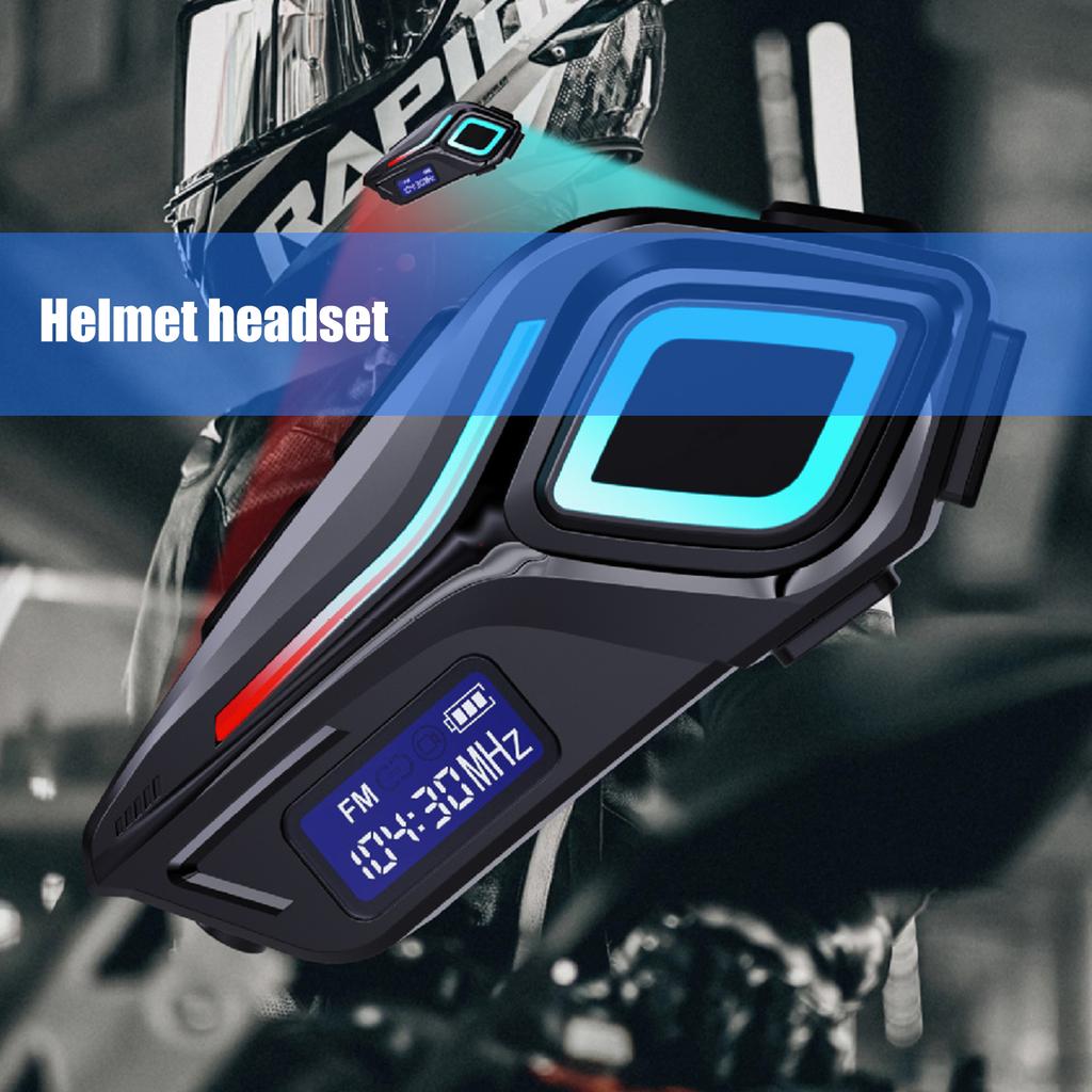 Wireless Motorcycle Headset Earphones Speaker Immersive Sound And Handsfree Music Control For Riders