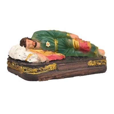 New Resin Sleeping Joseph Statue Catholic Idol for Home Altar, Prayer Room, Gifting and Decoration,  (3 Inch)