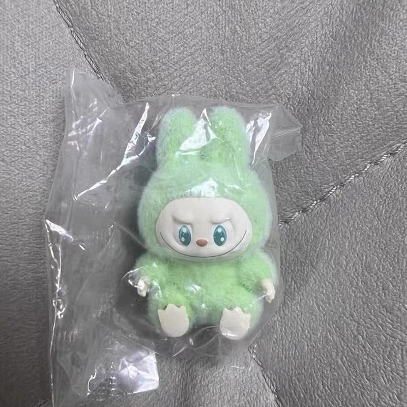 

1 шт. Детский подарок Мини Лабубу Кукла в сидячей позе Каваии Фигурка Модель Настольное украшение Орнамент DIY Аксессуары