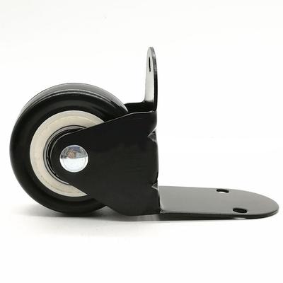 L-type Caster 1.5 Inches, 2 Inches Wheel L-type Support Caster Silent Furniture Caster Hardware With Screws Load-Bearing 120kg