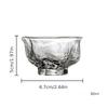 High Borosilicate Glass Tea Cup Set Transparent Small Tea Bowl Multiple Styles Home Use Owner Cup