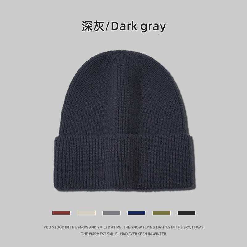 Knitted hat men's autumn and winter big head circumference light board wool hat, ear protection, warm cold hat, retro ruffian melon fur hat women