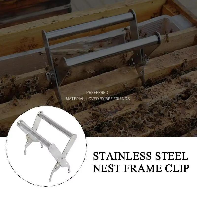 Beekeeping Accessories Increase Honey Bee Tool Bee Hive Frame Holder Stainless Steel Capture Frame Grip Beehive Clip Clamp Grasp