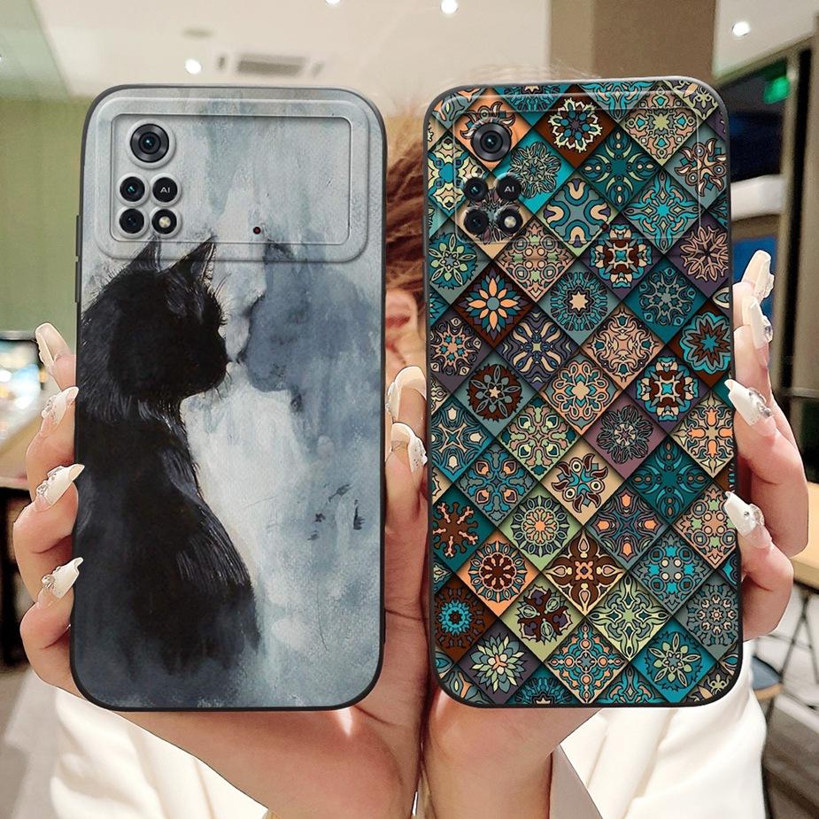 For Xiaomi Poco M4 Pro 4G Case Cute Rabbit Cartoon Cover Shockproof Phone Cases For Xiaomi Poco X4 Pro PocoM4 Pro 5G Soft Fundas