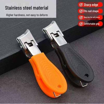 Anti-Splash Wide-Opening Nail Clipper for Thick and Ingrown Nails