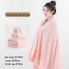 Coral Fleece Three-Piece Bath Set: Thick, Absorbent, Non-Shedding Towels with Hair Drying Cap.