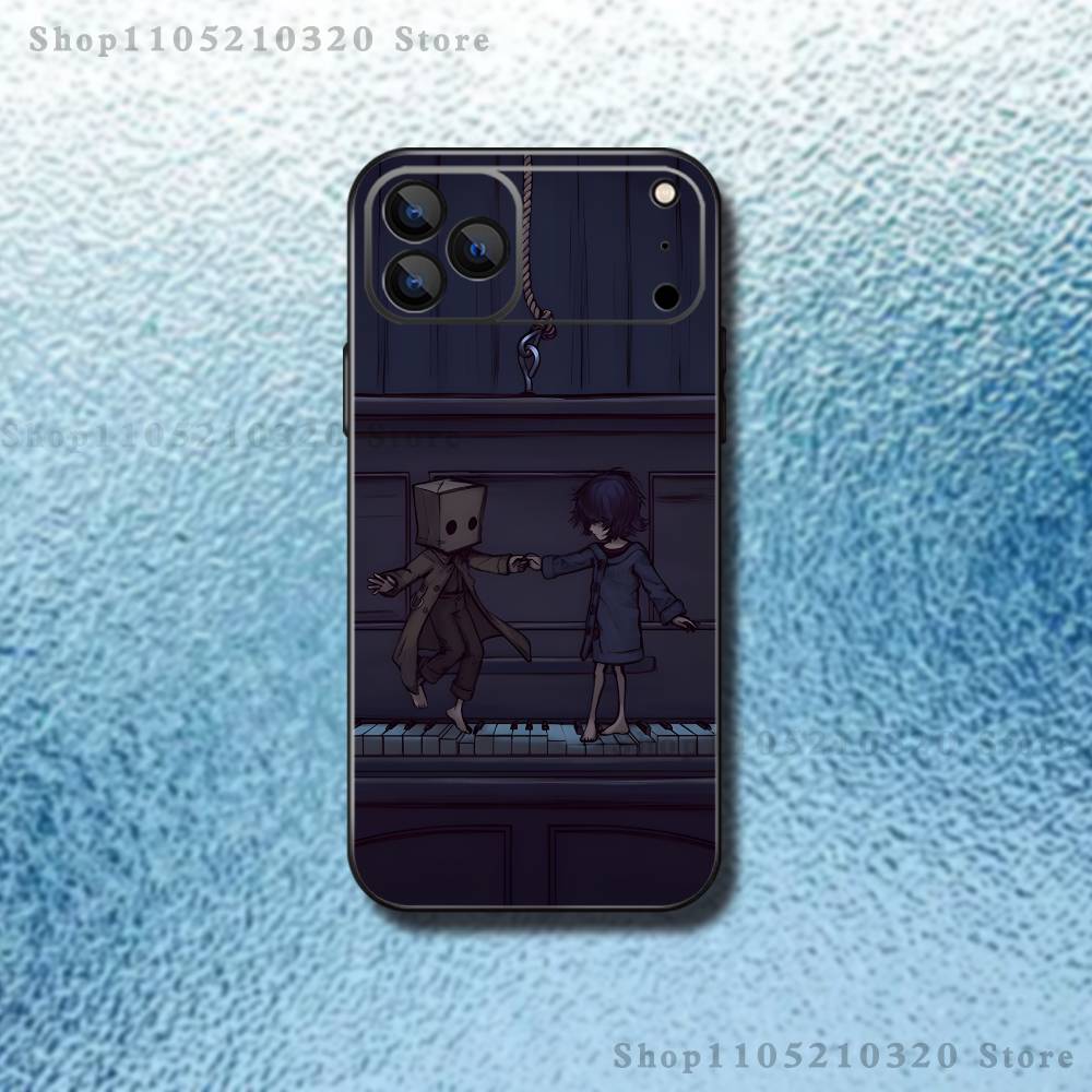 

Game L-Little N-Nightmar Phone Case For iPhone 17,16,15,14,13,12,Pro,Max,Plus,E,SE4,Air,Mini Black Soft Box iPhone12PROMAX