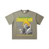 260 GSM Double Yarn 32 Count 100% Cotton Chainsaw Man V45 Denji Print Unisex Heavy Cotton T Shirt