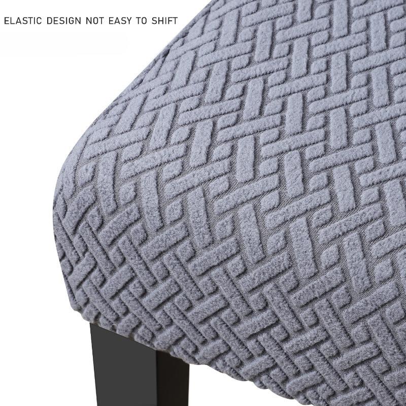 Elastic Jacquard Chair Cover Solid Color Home Living Room Decoration Backrest Chair Cover Protective Seat