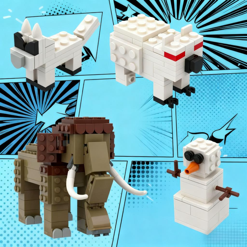 Forest 99 Nights Deer Building Blocks, Official Game Character Model Assembly Kit, Special Birthday Christmas Gift for Boys Girl