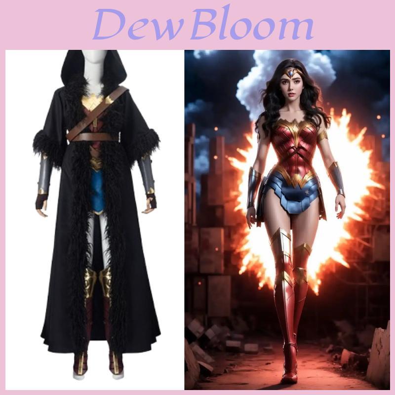 Wonder Woman Diana Prince Cosplay Cape With Polyester Fabric For Costume Parties And Anime Events