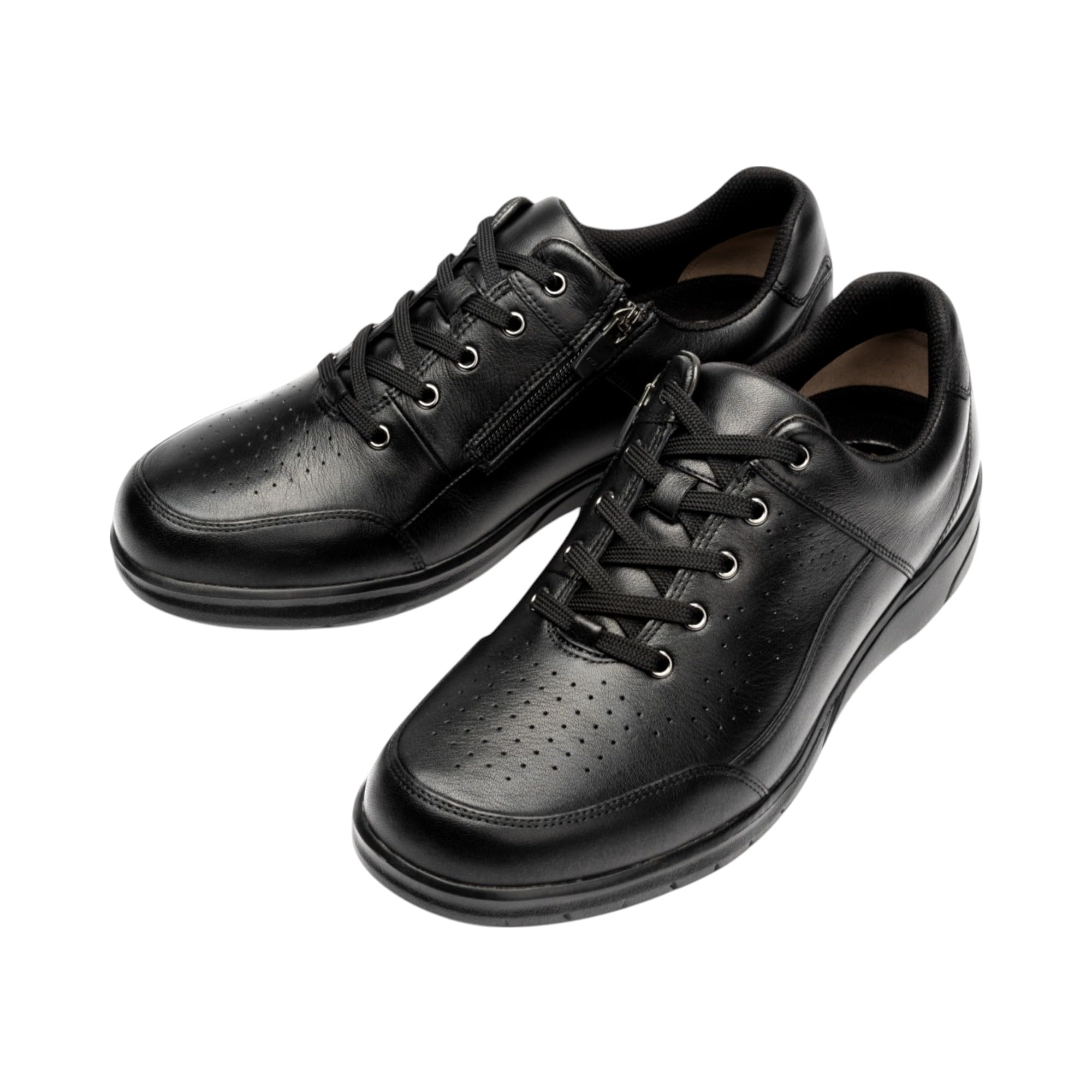 

Dr. Assy Uniform Dress Shoes, Ultra-Lightweight Genuine Leather Walking Shoes, Men s, Black, Size 26.0 cm, 4E