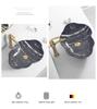 Tengxiang Marble Pattern Ceramic Single Basin Countertop Integrated Sink