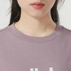 Adidas Letter Print Casual Drop Shoulder Pullover Long Sleeve Sweatshirt Women Sweatshirt Purple JJ0429