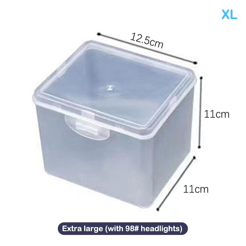 Flip Transparent Desktop Storage Box Led Headlight Packaging Box Plastic Box