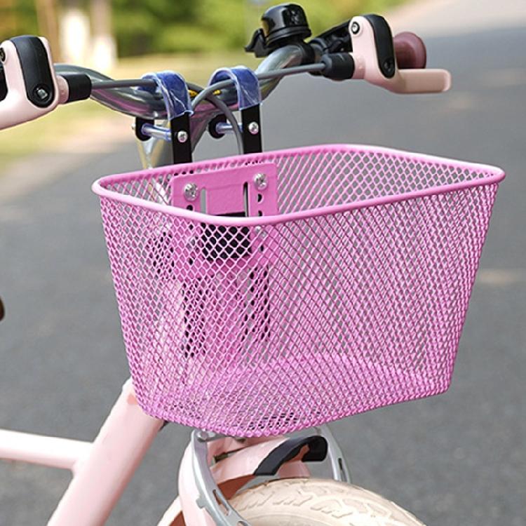 Detachable Childrens Bikes Front Handlebars Basket Metal Tricycle Basket Bicycles Basket Gift for Girl and Boy