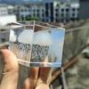 Crystal Transparent Glass Stone Carved Clouds Dandelion Rain Sun Love White Embryo Decoration. Best Choice for Gift Giving
