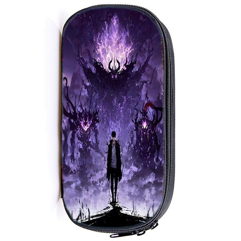 

Пеналы Solo Leveling Sung Jin Woo, многофункциональные пеналы для ручек, сумки для детей, большой емкости, для студентов, для школы, косметические пеналы 10