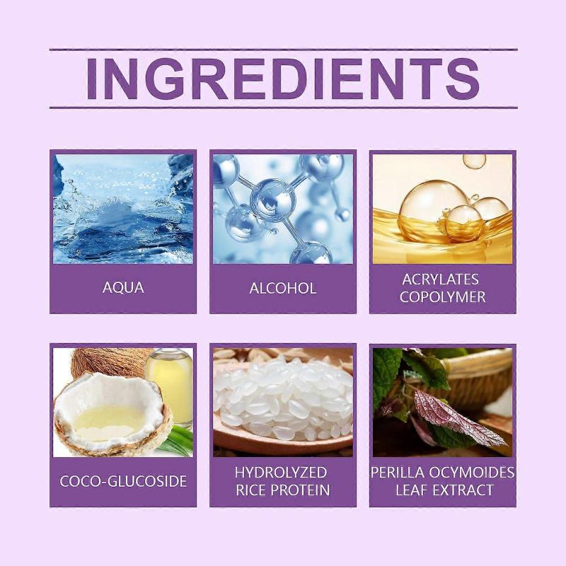 Hair styling mousse nourishes and caresses hair refreshing, clean, fluffy and lightweight hair styling