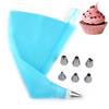 Silicone Pastry Bag Stainless Steel Nozzle DIY Cake Cream Decorating Tip Set Mouth Icing Piping Cream Baking Decor Tools