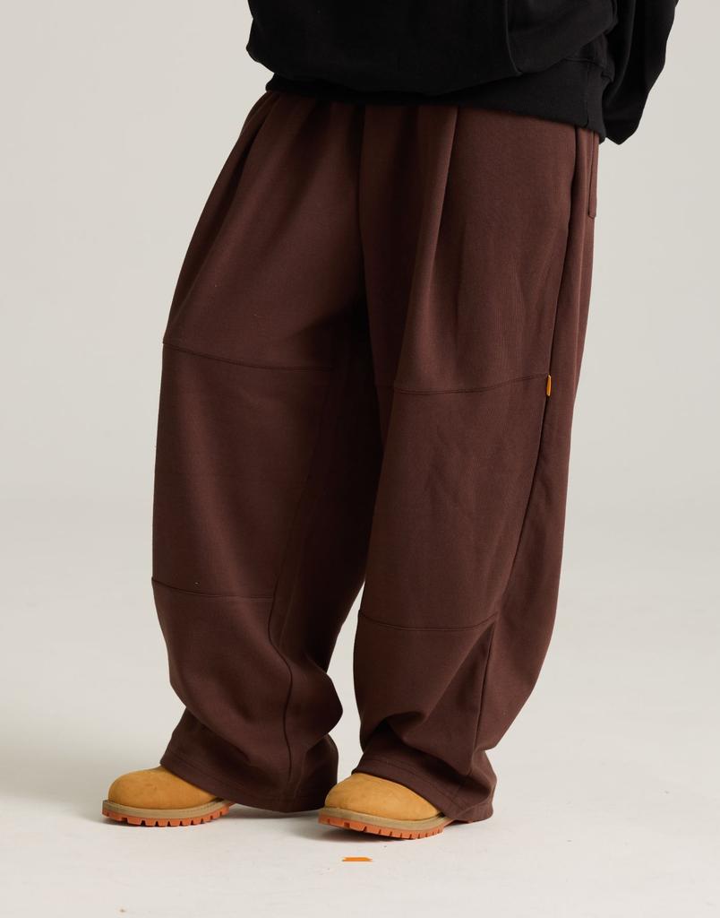 PHILIPPAKER [2Pack] Double-Knee Wide Single-Pleat Training Track Pants Khaki 2Pack