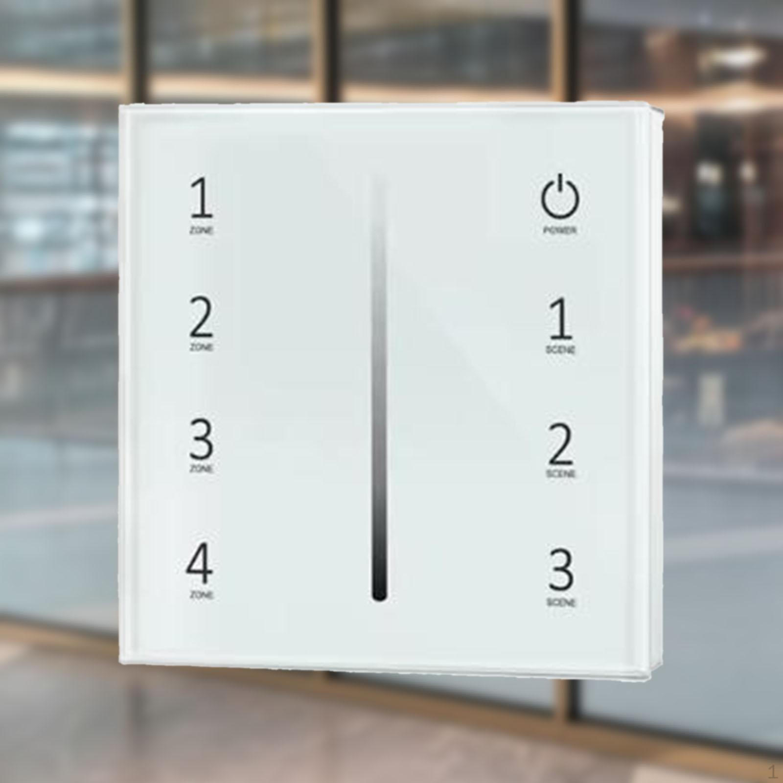 

Светодиодный диммер Выключатель Управление освещением Современная настенная панель в комплекте 4-клавишный рокерный выключатель света для