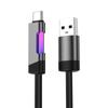 100W USB C Super Fast Charging Cable with RGB Breathing Light Type C toType C Quick Charge Cord for iPhone Huawei Samsung Xiaomi