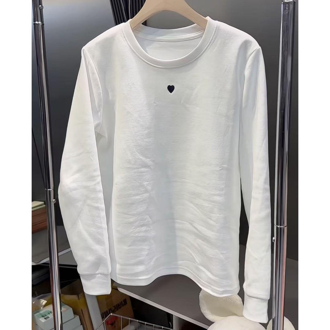 

Stylish Women s Winter Outfit Set - Warm Inner Layer, Heart & Letter Print, Round Neck Long Sleeve Top 3XL (140-160 jin)