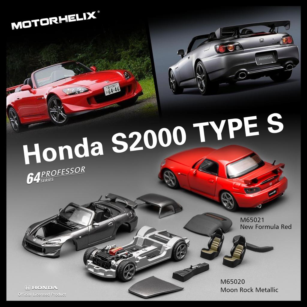 FREESTYLE MOTORHELIX 1/64 Scale Honda S2000 Type S New Formula Red Finished Model M65021