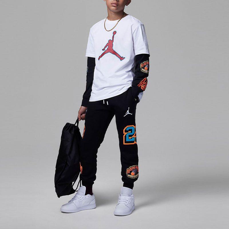 Jordan Kids T Shirts Crew Neck Moderate FV3268-100