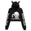 Attack on Titan Women's Cat Ear Crop Hoodie
