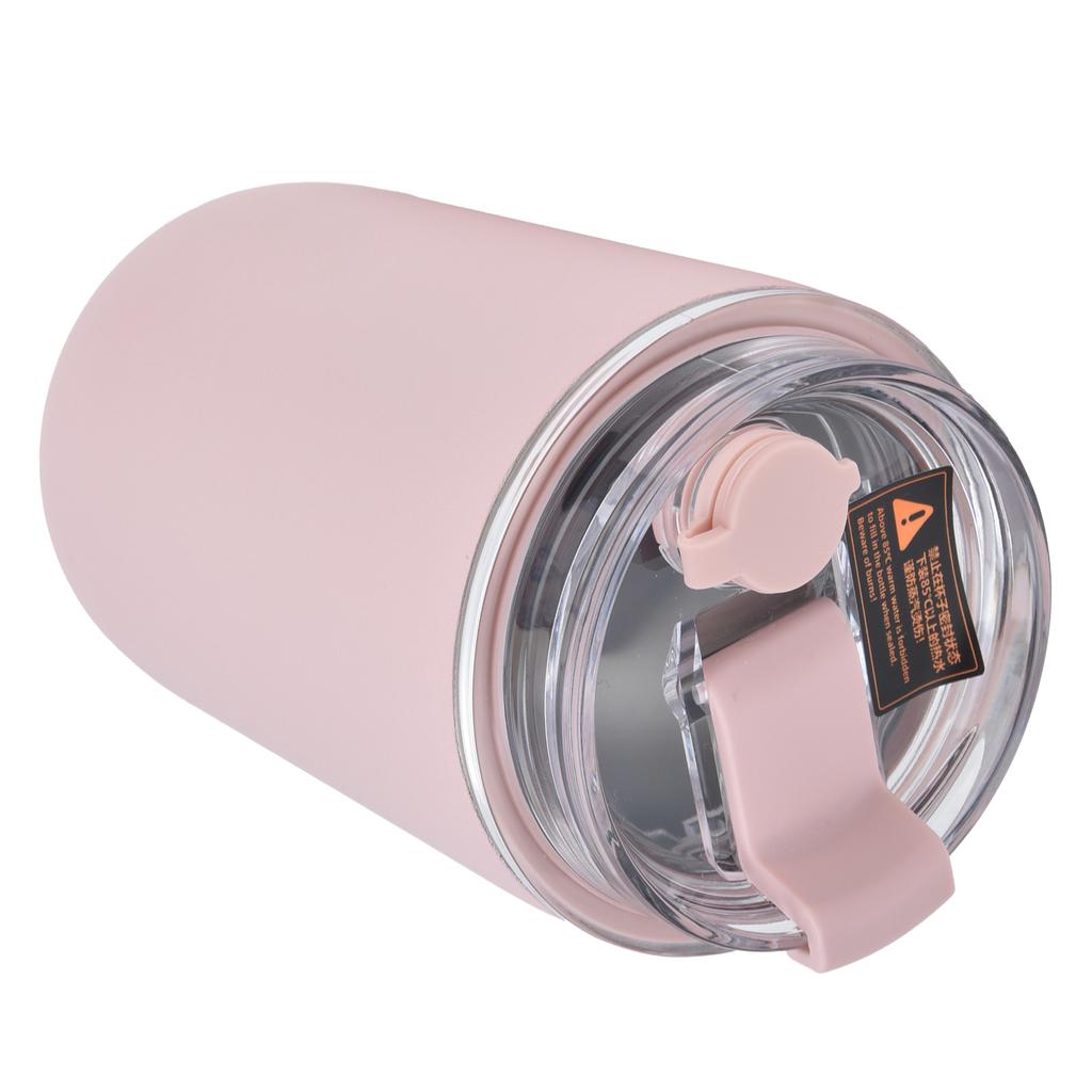 280ml Kaffee Tasse Haushalt Tragbare Große Kapazität Silikon Edelstahl Vakuum Glaskolben für