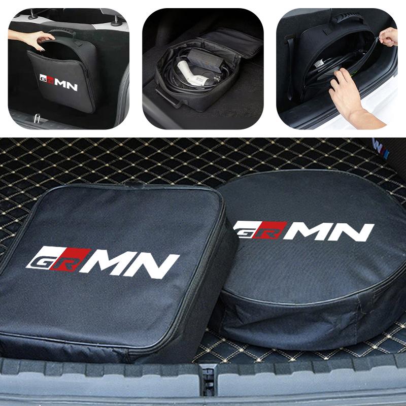 hbwjx7 For Toyota Car Charge Cable Case Organiser Waterproof Charging Gun Storage Bag GR Sport Camry Prius Auris Crown Yaris Corolla