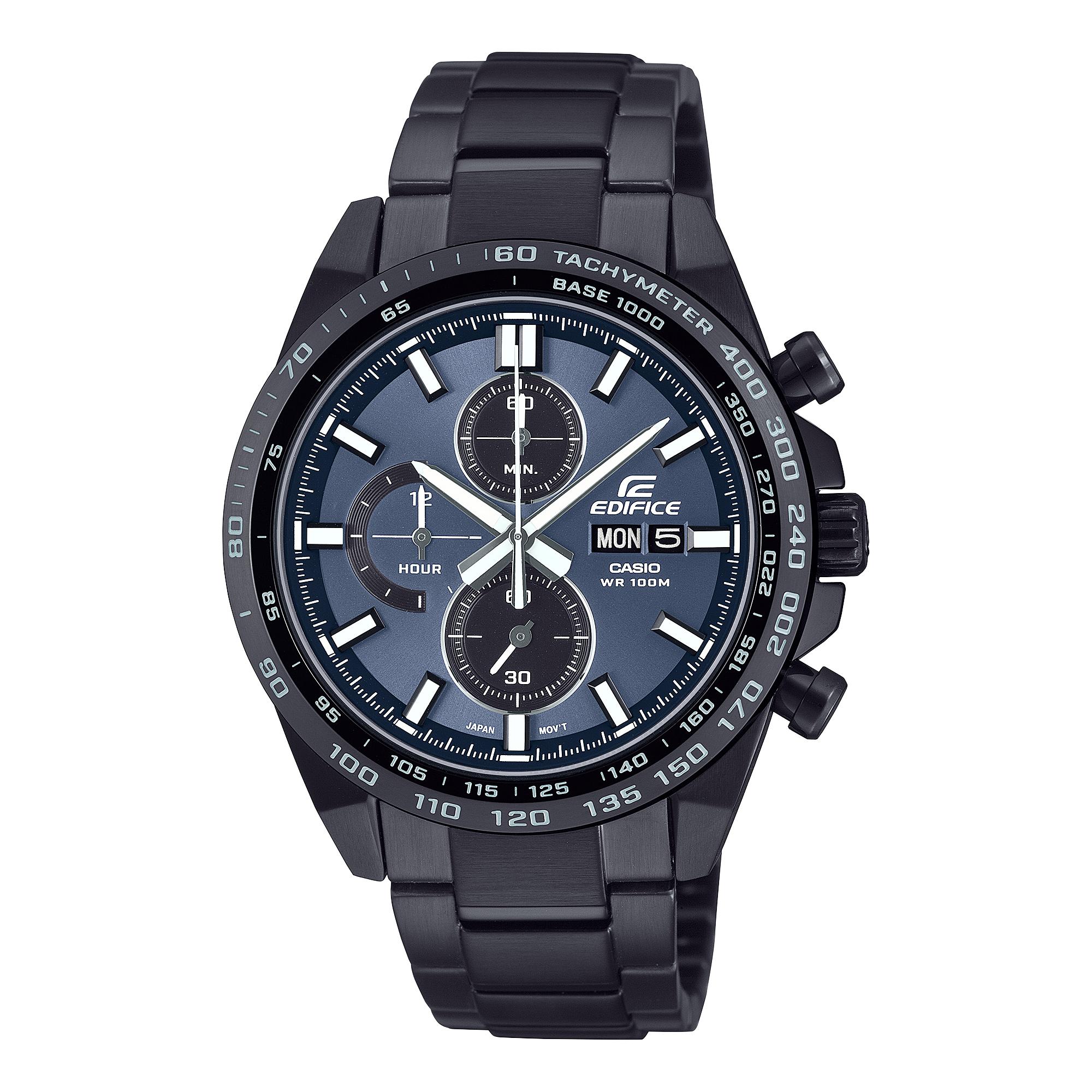 Casio Edifice Men s Stainless Steel 100M Water Resistant Analog Quartz Watch EFR-574DC-2AVU чёрный
