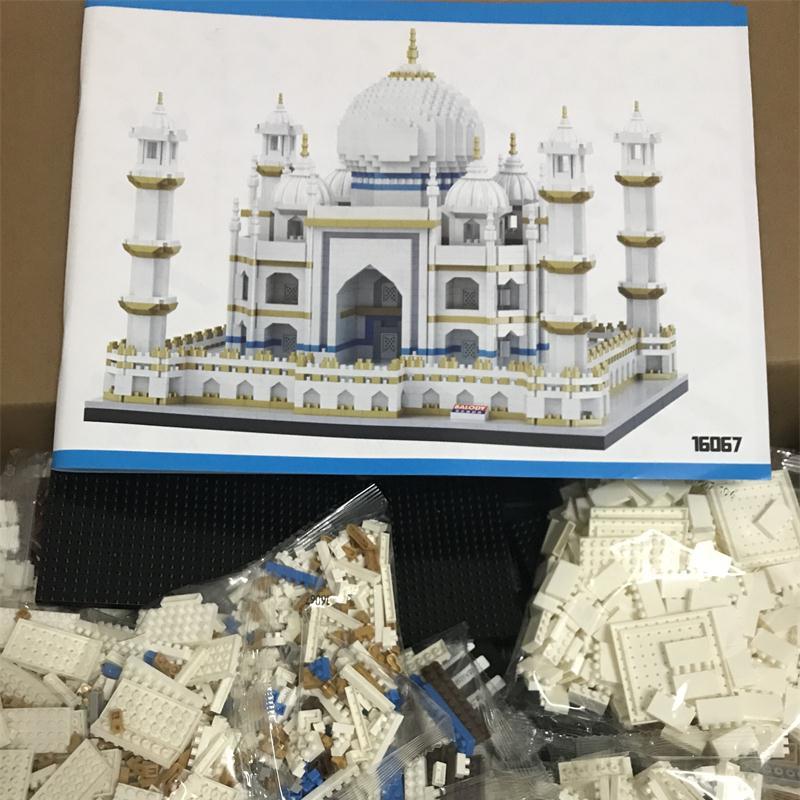 Balody Mini Blocks 4530Pcs Architecture Building Bricks India Castle Taj Mahal Model Toys Juguetes Kids Gift For Child 16067