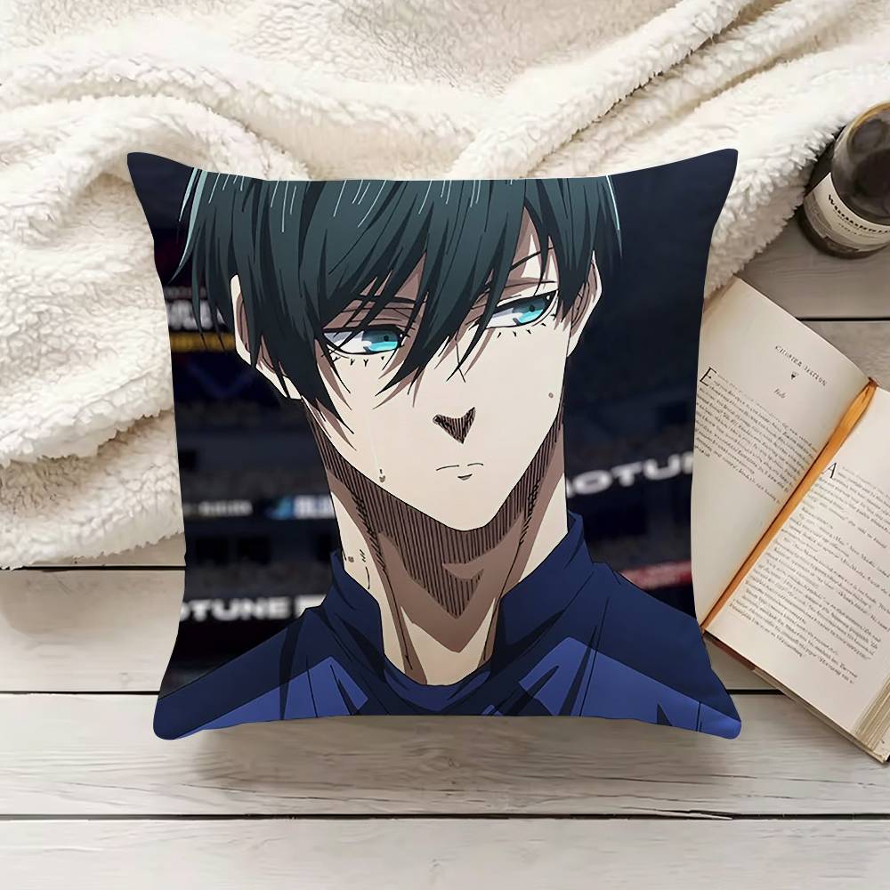 Anime Trent BBlue LLock RRin IItoshi Pillow Cover Sofa Cushion Cover Home Room Decoration Children Gift