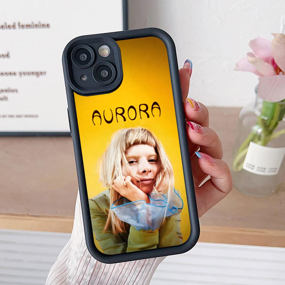 Aurora Aksnes Thicken TPU Mobile Phone Case for iPhone 17 16 15 14 13 12 11 Air Pro Max Plus Colorful Cover