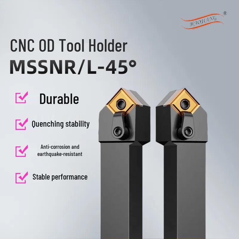 Square Composite CNC Lathe Tool Holder 45° MSSNR/L1616/2020/2525/3232/404