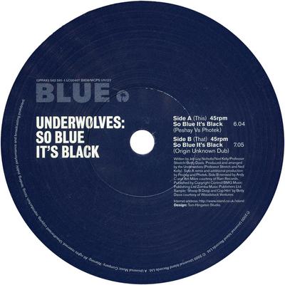 12-Inch-Schallplatte UNDERWOLVES - So Blue It's Black (Remixe) 12PFAX5 Blue 2000 UK Dance & Electronica Gebraucht